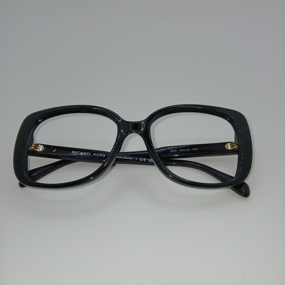 Michael Kors Perth MK4104U Womens Eyeglasses Frame Black Full Rim 53-18-140 mm